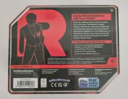 Pokemon TCG Team Rocket Mewtwo ex Tin 5 Booster Packs + Promo Card - New Sealed - Image 2