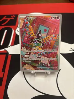 Pokemon TCG Sigilyph 121/086 Illustration Rare White Flare Holo NM Full Art - Image 1