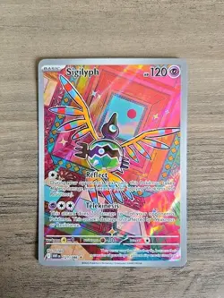 Pokemon TCG Sigilyph 121/086 Illustration Rare Full Art Holo White Flare NM - Image 1