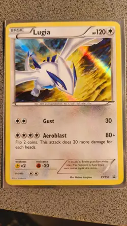 Lugia XY156 Holo Ultra Rare Black Star Promo Pokemon TCG LP - Lightly Played - Image 1