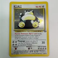 Ronflex / Snorlax French 11/64 Holo Jungle Pokemon Card TCG - 1999 LP - Image 1
