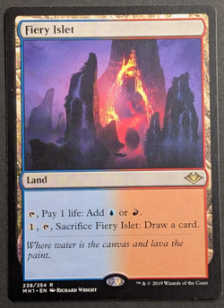 MTG Card - 1x Fiery Islet - Modern Horizons - NM/LP - Rare - Magic The Gathering - Image 1