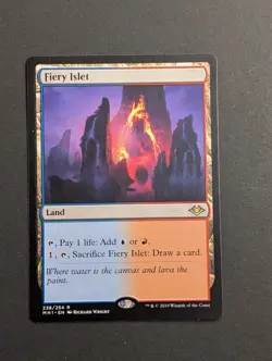 MTG Card - 1x Fiery Islet - Modern Horizons - NM/LP - Rare - Magic The Gathering - Image 2