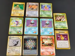 Rainbow Energy Rocket Old Back Japanese Pokemon Card Fearow vending lot eb135 - Image 1