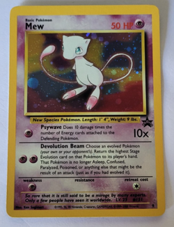 Pokemon Card Mew Holographic Black Star Promo #9 Card WOTC 1999-2000 NM - Image 3
