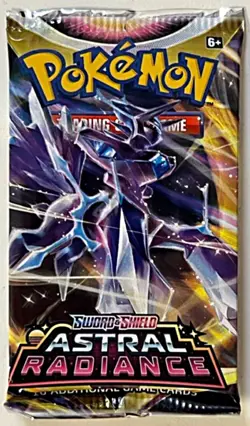 SINGLE PACK of Pokemon TCG Astral Radiance Booster Box (10 cards per pack) 820650850233 - Image 1