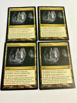 4x (Playset) Avacyn Restored Cavern of Souls Magic the Gathering MTG MP - Image 1