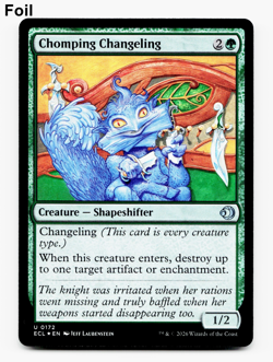 Chomping Changeling (FOIL) - [Lorwyn Eclipsed] MTG NM 🌳 - Image 1