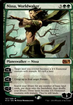 Magic 2015 (M15) #187 Nissa, Worldwaker - Image 1