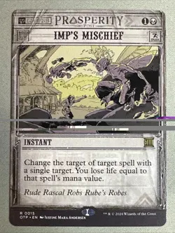 MTG / Imp's Mischief / OTP / #15 / Regular / Rare / NM - Image 1