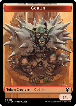 Tarmogoyf // Goblin Double-Sided Token [Modern Horizons 3 Commander Tokens] - Image 2