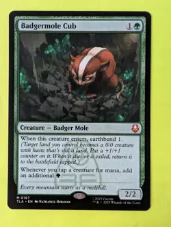 MTG Badgermole Cub, NM-Mint, English Avatar: The Last Airbender - Image 1