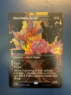 Bitterbloom Bearer - Serialized Foil - #206/500 - Lorwyn Eclipsed - Image 1