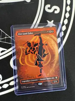 Fire Lord Zuko (Borderless) (Neon Ink Foil) Avatar: The Last Airbender Foil MTG - Image 1