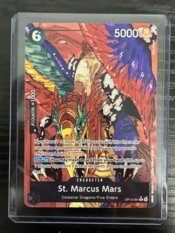 St. Marcus Mars (Alternate Art) One Piece OP13-091 Carrying On His Will English - Image 1