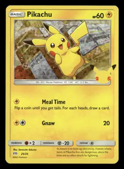 Pokemon Celebrations 25th Anniversary McDonald's Promo #25/25 Pikachu - Image 1