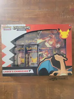 Pokemon TCG Celebration Box Lance's Charizard V Brand New Sealed Free Shipping 820650809392 - Image 1