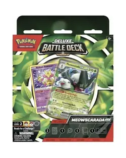 Set of 2 Pokemon TCG ex Deluxe Battle Deck Meowscarada & Quaquaval Sealed - Image 2