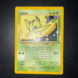 Celebi 16/64 Neo Revelation Unlimited Non-Holo Rare Pokemon TCG - Image 1