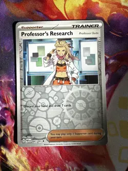Pokemon TCG Professor's Research Sada 087/091 Paldean Fates Holo - Image 1