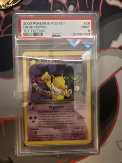 Pokemon Team Rocket Dark Hypno 1st Edition Non Holo PSA 9 - Image 1