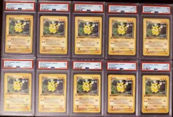 Pokemon PSA 1-10 Set ALL GRADES: Pikachu 1st Edition Jungle 1999 #60 - Image 2