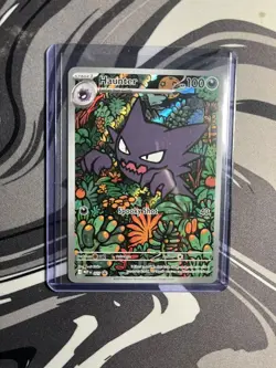 Pokemon TCG Mega Evolution Black Star Promo Haunter #027 Illustration Rare - Image 1