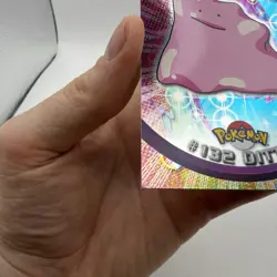 2000 Topps Pokemon Series 3 Silver Foil #132 Ditto TV Animation Blue Logo NMT - Image 4