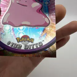 2000 Topps Pokemon Series 3 Silver Foil #132 Ditto TV Animation Blue Logo NMT - Image 5