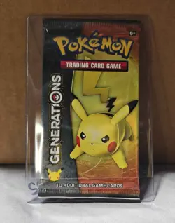 Pokemon TCG Factory Sealed Generations Booster Pack Pikachu Art - Image 3