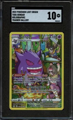 Pokemon Lost Origin Gengar Trainer Gallery SGC 10 Gem Mint - Image 1
