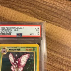 1999 Pokemon Jungle, Venomoth Holo First Edition Psa 5 - Image 2