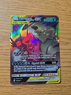 Pokemon Mega Sableye Tyranitar GX Tag Team TCG Card 126/236 Unified Minds - Image 1