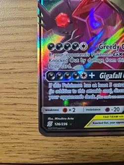 Pokemon Mega Sableye Tyranitar GX Tag Team TCG Card 126/236 Unified Minds - Image 4