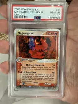 Pokemon Magcargo ex EX Dragon Holo Ultra Rare #95 PSA 10 Gem Mint - Image 3