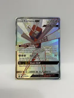 Pokemon TCG Kartana GX Hidden Fates Holo Full Art Ultra Rare Card SV73/SV94 - Image 1