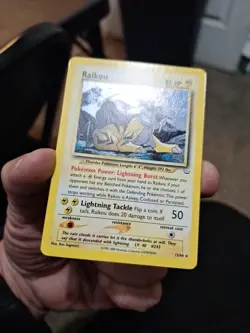 Pokemon TCG Neo Revelation Holo Rare Raikou 13/64 LP - Image 2