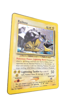 Pokemon TCG Neo Revelation Unlimited Card Raikou 13/64 Holo Rare - LP - Image 4