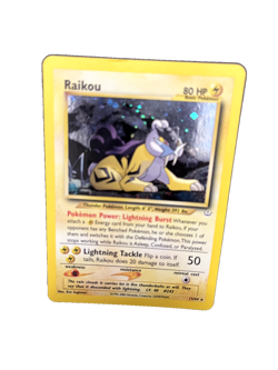 Pokemon TCG Neo Revelation Unlimited Card Raikou 13/64 Holo Rare - LP - Image 5