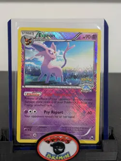 Pokemon Card 2012 ESPEON 48/108 Cross-Hatch National Championship Promo Explorer - Image 1