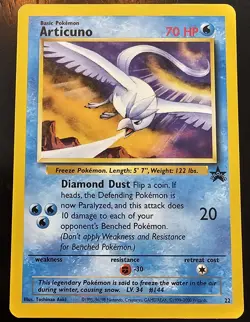 Pokemon TCG Articuno #22 Black Star Promo WOTC Movie Promo Aoki Error Card - Image 1