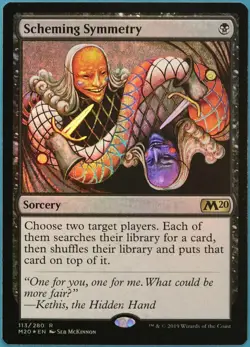Scheming Symmetry FOIL Core Set 2020 / M20 NM MTG - Image 1