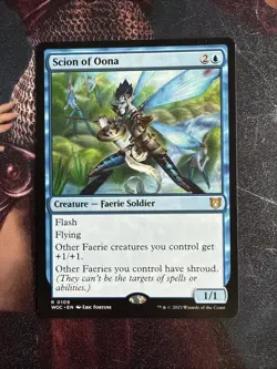 MTG Scion of Oona, Regular Card, Wilds of Eldraine Commander #0109 - Image 1
