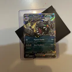 Pokemon TCG Destined Rivals Arvens Mabosstiff Card EX 139/182 Double Rare NM - Image 1