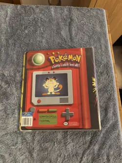 Pokemon Card 3 Ring Binder 1999 Pikachu & Meowth Official Licensed - Image 2