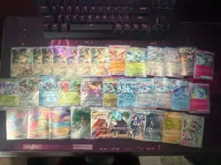 34 Card Pokemon EX, FULL ART Lot with 7 SVP 173 eevee - Image 1