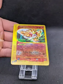 Entei 10/147 Aquapolis Reverse Holo Rare Pokemon Card WOTC Played - Image 3