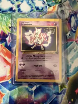 LP Mewtwo (Movie Promo) 03/53 WOTC Black Star Promo Regular Vintage Pokemon Card - Image 1