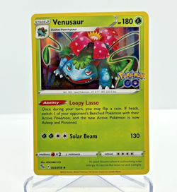 Pokemon TCG Venusaur Pokemon Go Holo Card 004/078 Near Mint - Image 1
