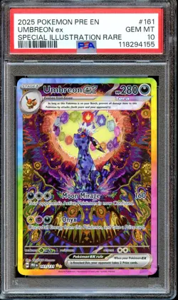 PSA 10 Umbreon EX 161/131 Prismatic Evolutions SIR Pokemon Card GEM MINT - Image 1